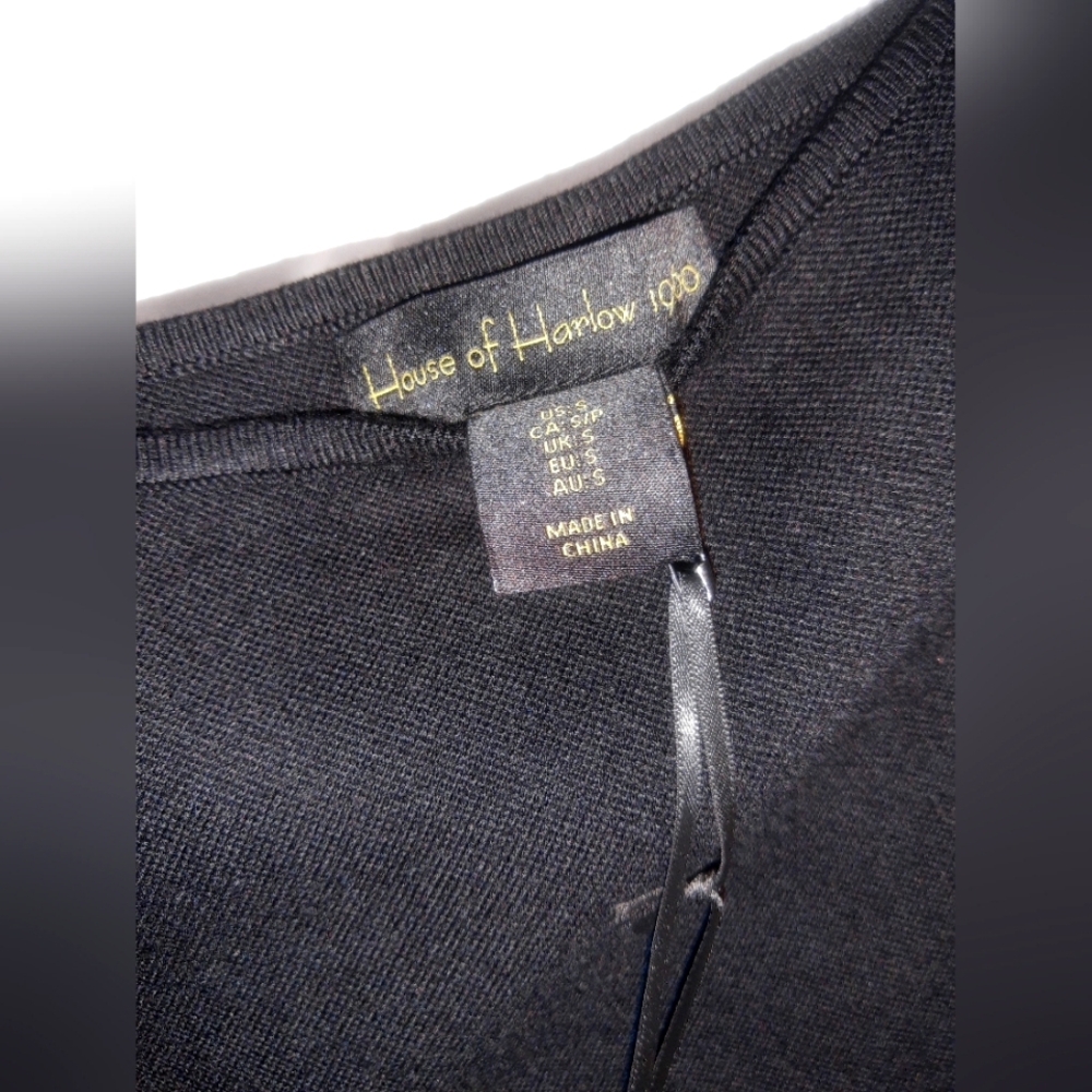 House Of Harlow 1960 One Shoulder Ribbed Knit Crop Tank Top - Picture 5 of 5